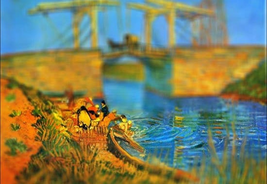 Van Gogh Tilt Shift Pont de Langlois