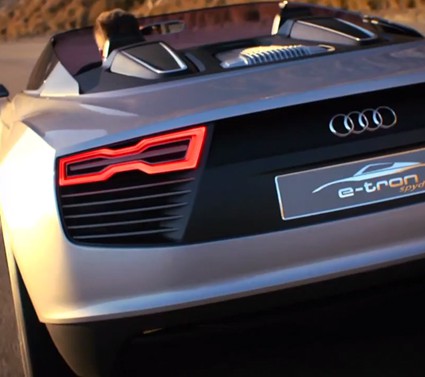 The Audi e-tron Spyder in Malibu, California