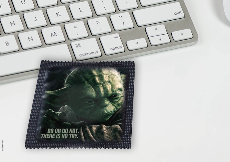 Do or do not. There is no try. - Condoms ©Benedetto Papi