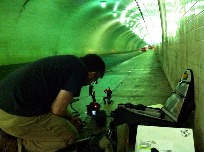 Tunnel Shoot (Behind the scene) ©Brian McCarty