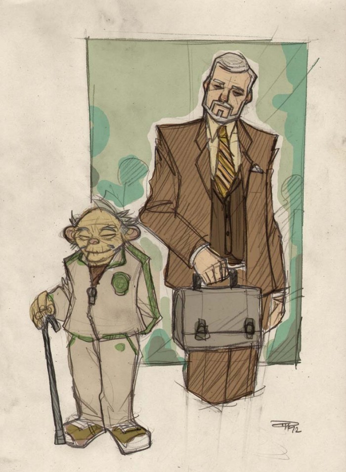 Yoda & Kenobi - Star Wars 80s @Denis Medri