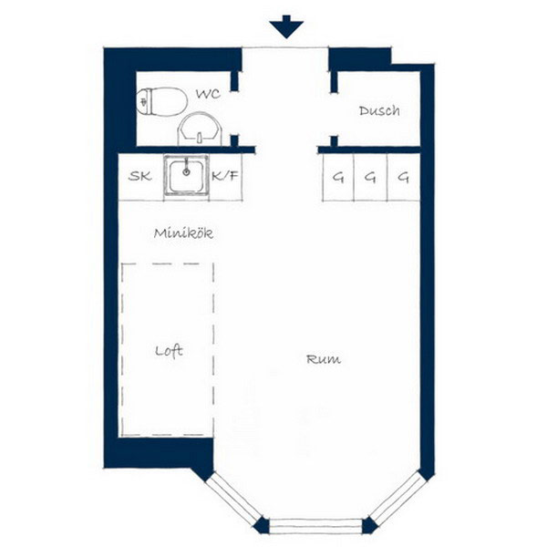 Petit appartement suédois