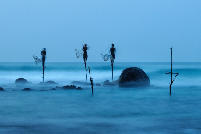 Stilt Fishing - Ulrich Lambert - Mention Honorable - Catégorie People