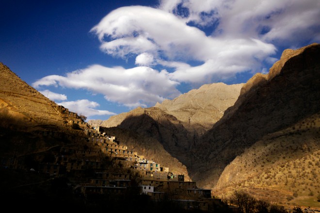 Iran : Village proche de la frontière irakienne