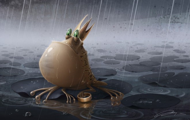 Golden frog prince by JXing