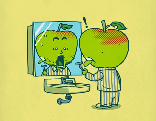 The Apple Shaving Accident