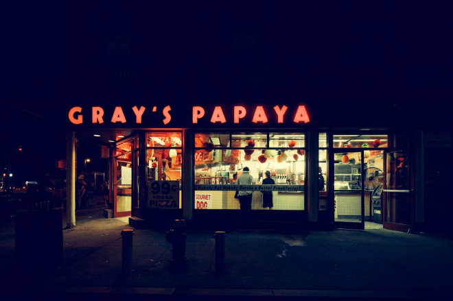 Gray's Papaya, New York City, 2014