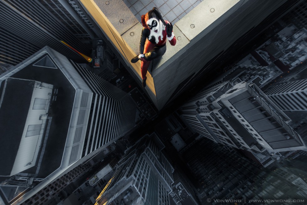 Harley Quinn - Superheroes on Skyscrapers by Von Wong