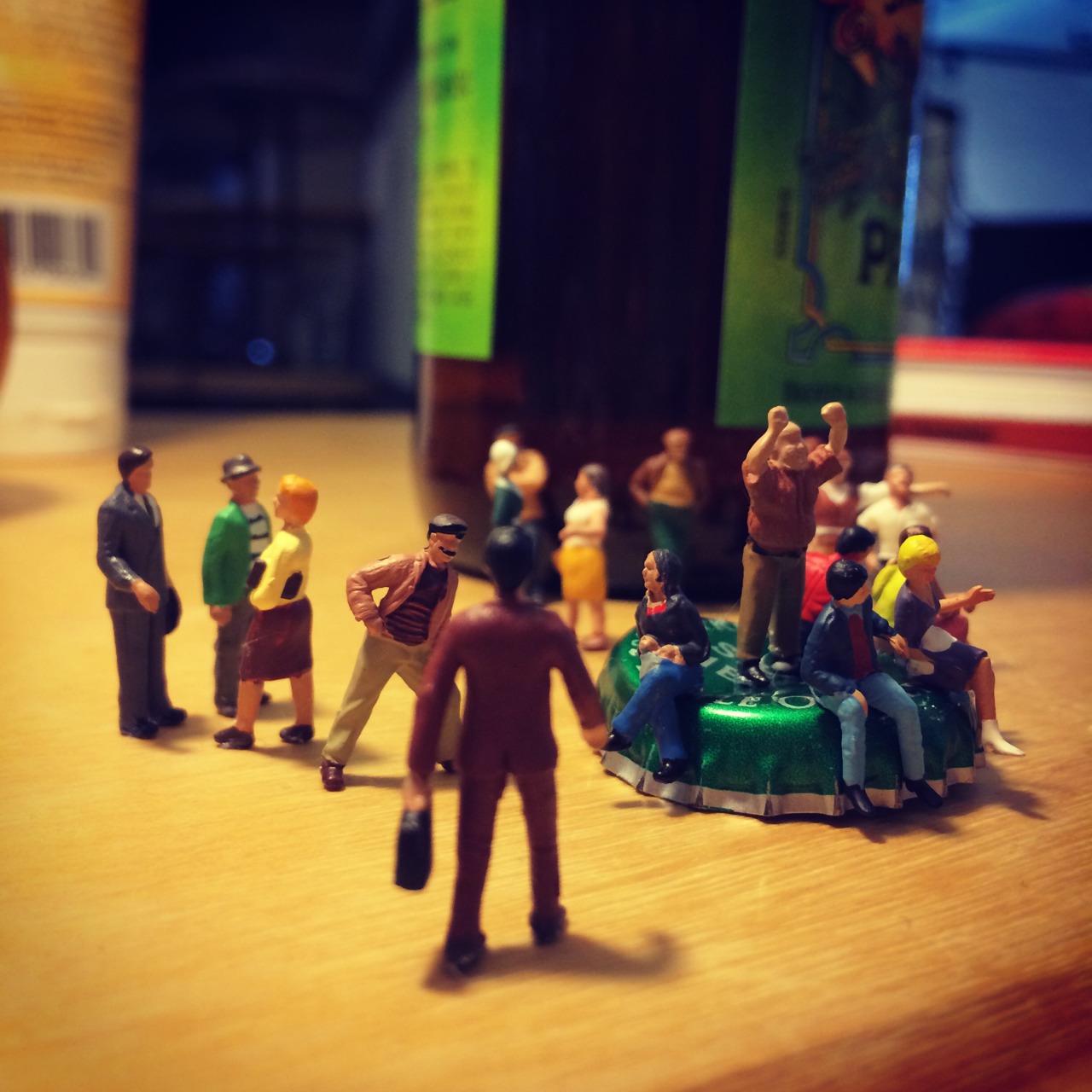 Beer is the easiest way to get people away from their desks, followed by fire alarm