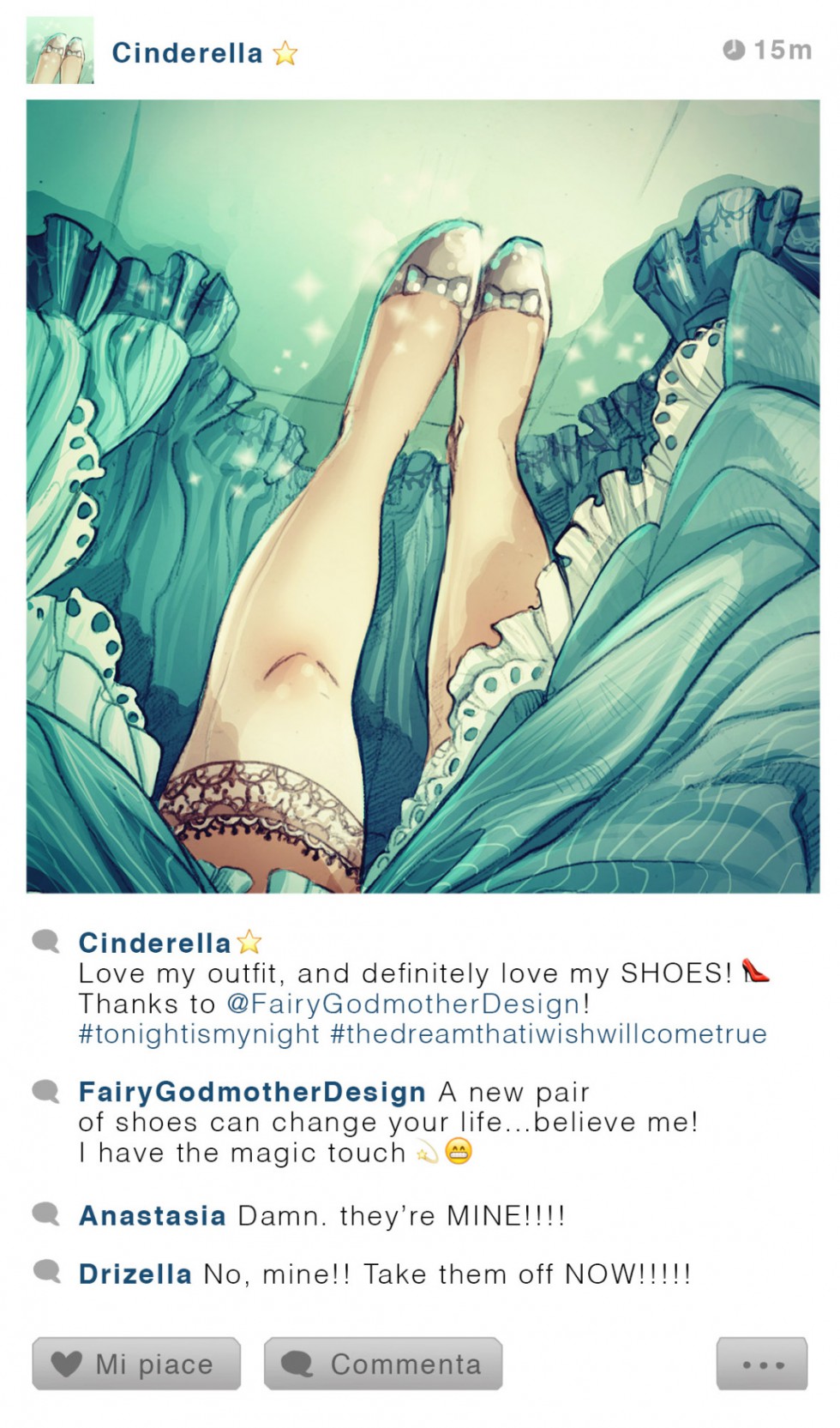 Cendrillon - Cendrillon  - Disney Selfie - Simona Bonafini